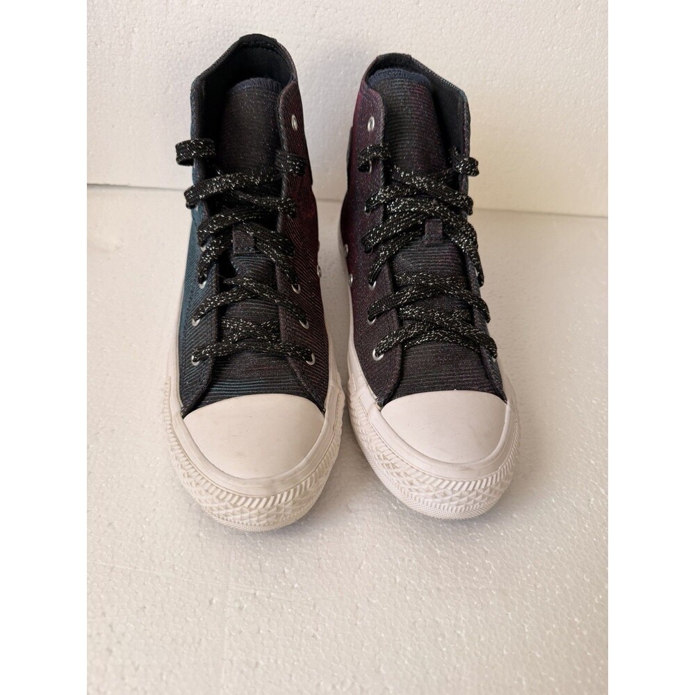 Converse Chuck Taylor All Star High Top Iridescent Metallic Knit Women’s Size 6